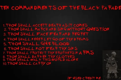 Ten Commandments Of The Black Parade Wallpapers By ...
