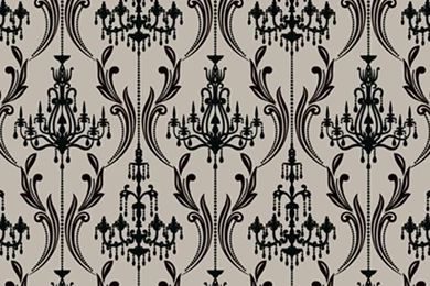 Chandelier Whimsical Silver And Black Wallpapers