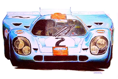 Gulf Porsche 917 By Johnwickart On DeviantArt