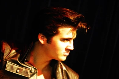 Download Wallpapers 3840x1200 Elvis Presley, Guitar, Bracelet, Look ...