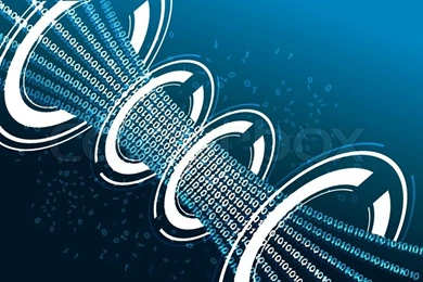 Illustration Of Abstract Binary Backgrounds