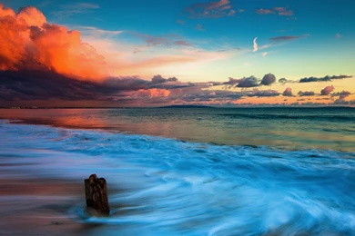 Beach In Malibu, California   Wallpapers