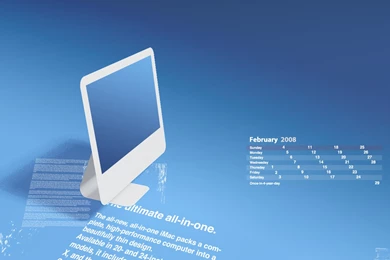 iMac Calendar Wallpapers