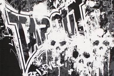 TapouT Skull Paint Black Graphic T Shirt