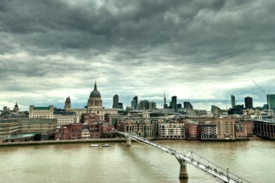 Download Wallpapers 2560x1440 England, London, Millennium Bridge ...