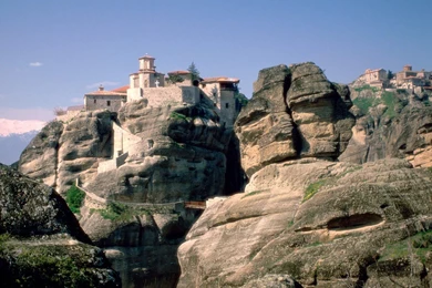 Known Places: Meteora Monastery Greece, Desktop Wallpapers Nr. 4238