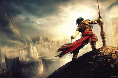 Download 1920x1080 Prince Of Persia — On Top Of The Roof Wallpapers