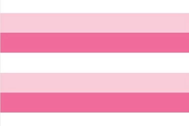 Stripe Hot Pink, Light Pink & White Wrapping Paper