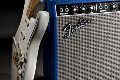 Download Blue Fender Deluxe Reverb Amp Wallpapers For iPhone 4