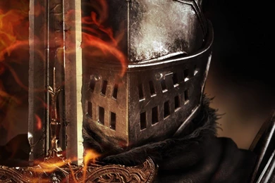 Download Dark Souls Hero With Flaming Sword Wallpapers For Samsung Epic