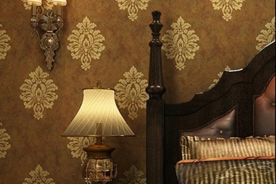 Popular Damask Wallpapers Brown Buy Cheap Damask Wallpapers Brown ...