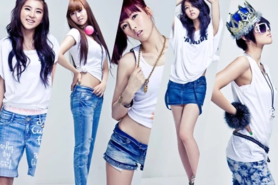 4minute Blue And White   4Minute Wallpapers