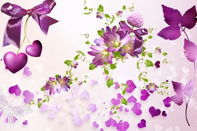 Hearts And Flowers Wallpapers   Wallpapers Cave