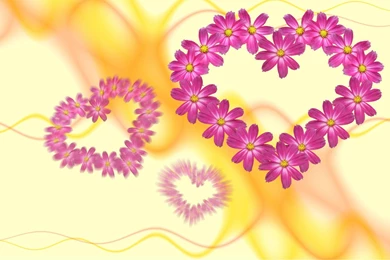 Hearts With Flowers   (