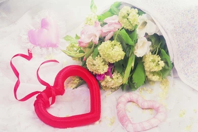 Flowers And Hearts Wallpapers