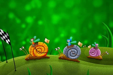 Snail 3D Digital Art Funny Wallpapers