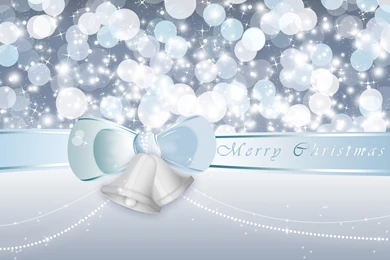 Silver Christmas Bells Wallpapers   Holiday Wallpapers