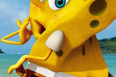 FUNNY SUMMER SPONGE BOB IPHONE WALLPAPER BACKGROUND