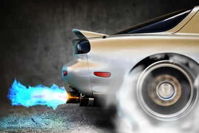 Download The RX 7 Blue Flame Wallpaper, RX 7 Blue Flame iPhone ...