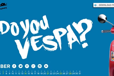 Vespa Wallpapers Calendar: December 2014