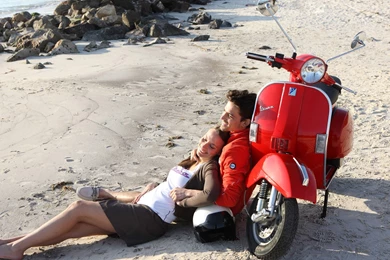 Couple With A Vespa Wallpapers   Photography Wallpapers