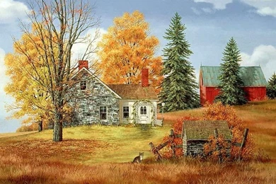 Fall Scenes With Pumpkins