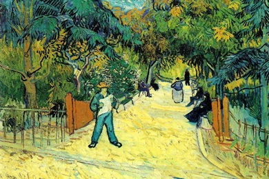 Entrance To The Public Garden In Arles, 1888, Vincent Van Gogh Pics