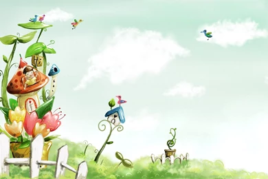 Spring Fairyland Wallpapers For 21 Inch Widescreen LCD Monitor ...