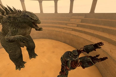 Godzilla 2014 Vs Liberty Prime By BullDan On DeviantArt