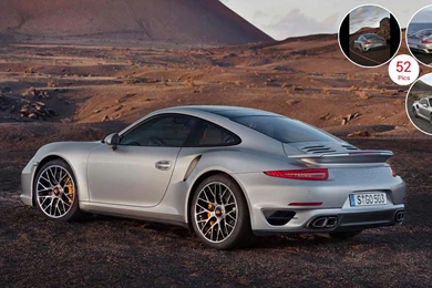 2014 Porsche 911 Turbo S Coupe Rear