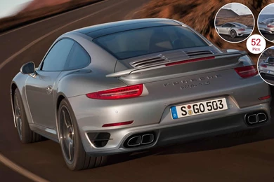2014 Porsche 911 Turbo S Coupe Rear