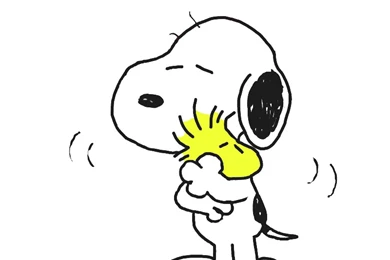 Snoopy And Woodstock Huggin' It Out By ChuzzleWolf On DeviantArt