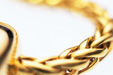 Download Wallpapers 2048x2048 Chain, White, Gold New iPad Air, 4, 3 ...