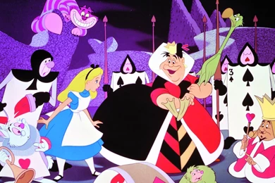 Alice And Queen Of Hearts   Toonswallpapers.com VS ...