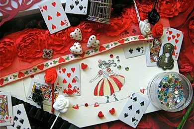 Darkling Woods Studio: Queen Of Hearts Crown Pattern