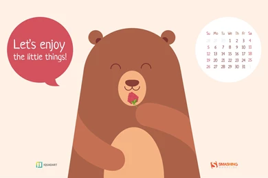 Free calendar wallpapers lets enjoy the little things cal 1920x1200.png