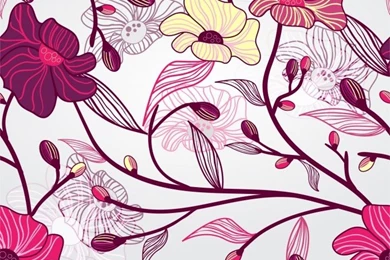 Artistic Flowers Presentation PPT Backgrounds   Powerpoint ...