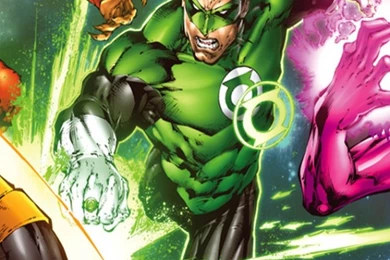 Green Lantern Fighting iPhone 5 Wallpapers