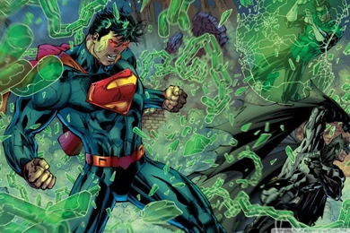 Superman, Batman, Green Lantern Fight HD Desktop Wallpapers ...