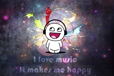 I Love Music, It Makes Me Happy Wallpaper,Love HD Wallpaper,Music ...