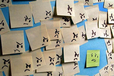 Angry Sticky Notes Wallpapers 1920x1200   (