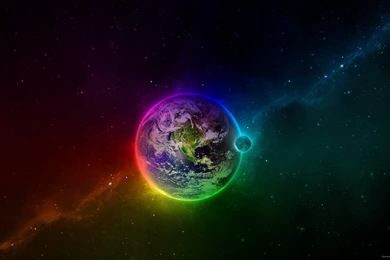 Download 2560x1440 Rainbow Earth Wallpapers