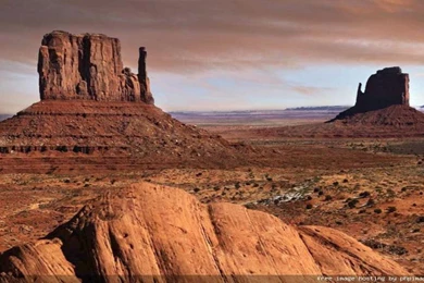 Desert Scenic Panoramic View Free Desktop Backgrounds   Free ...