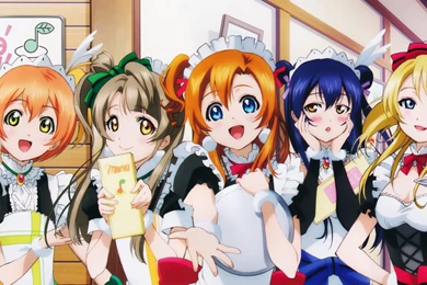 Love Live! Maid Ayase Eli Hoshizora Rin Koizumi Hanayo Kousaka ...