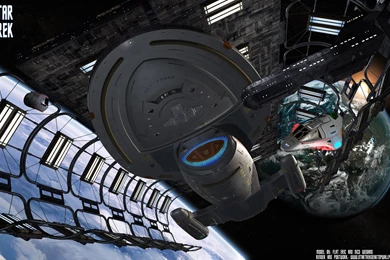 Star Trek USS Voyager NCC 74656 In DryDock, Free Star Trek ...