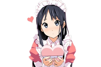 K ON! Maids Valentines Day Akiyama Mio Anime Anime Girls Wallpapers ...