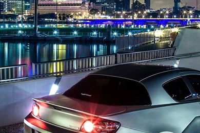 Download Tuned Mazda RX 8 Back Wallpapers For iPhone 4