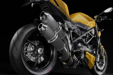 Yellow Ducati Streetfighter 848 Side Wallpapers