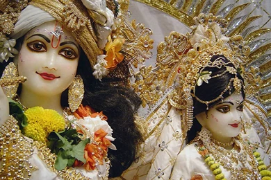 Radha Krishna In White Dress HD Wallpaper, Pictures