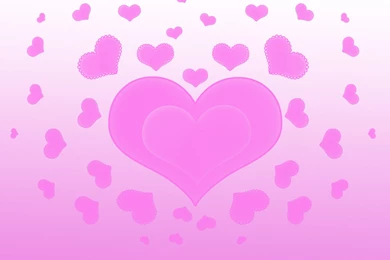 Valentines Day Pink Hearts